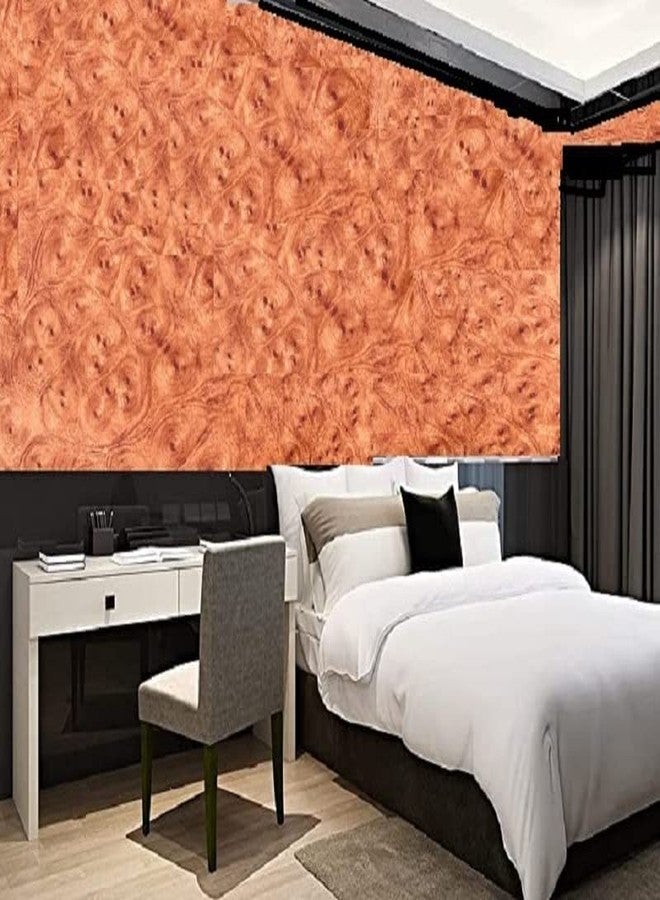 HAPPYMATES Wood Peel and Stick, Wallpaper Self Adhesive Brown Removable Waterproof Wood Grain Contact Paper for Kitchen Cabinets Countertop Wall Covering (24 X 48 Inch, Vintage Wood) - Image 3